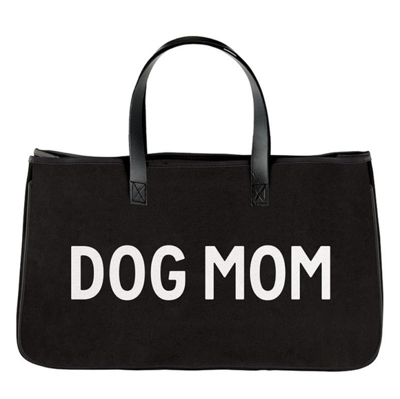 Santa Barbara Tote Dog Mom Black - Picture 3 of 9
